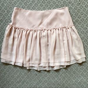 BANANA REPUBLIC - soft pink chiffon swift skirt